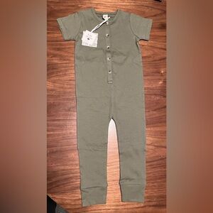 NWT Kate Quinn Short Sleeve Organic Cotton Rib Jumpsuit
